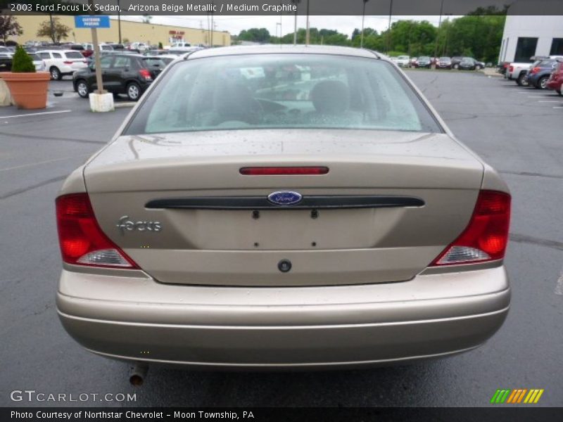 Arizona Beige Metallic / Medium Graphite 2003 Ford Focus LX Sedan