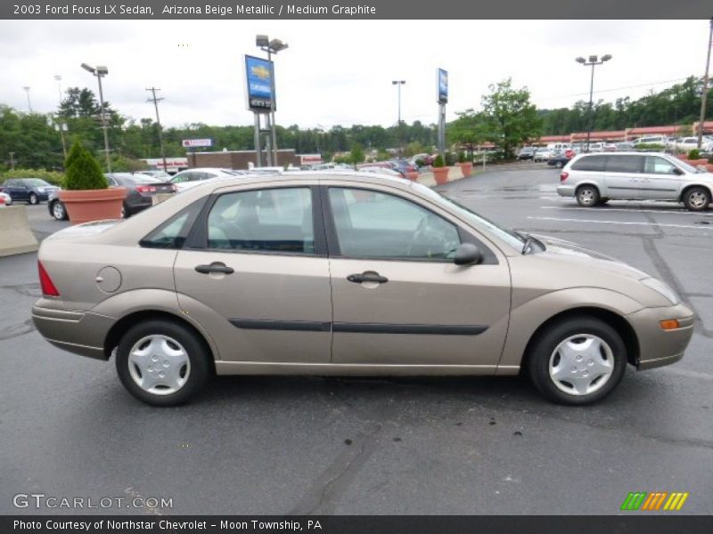 Arizona Beige Metallic / Medium Graphite 2003 Ford Focus LX Sedan