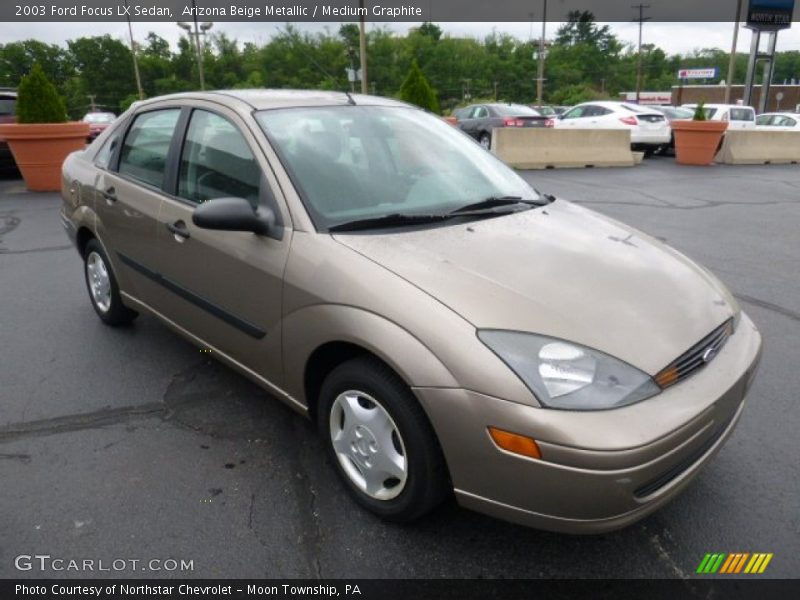 Arizona Beige Metallic / Medium Graphite 2003 Ford Focus LX Sedan