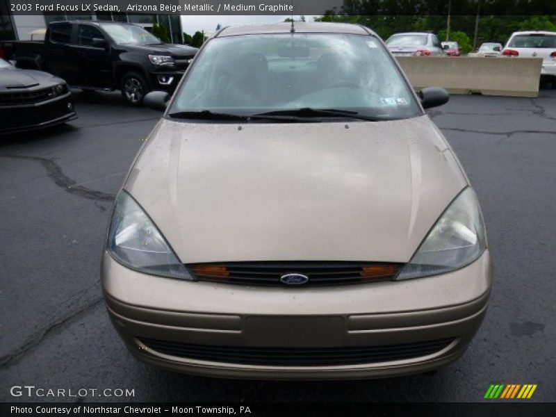 Arizona Beige Metallic / Medium Graphite 2003 Ford Focus LX Sedan