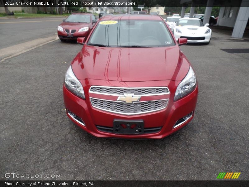 Crystal Red Tintcoat / Jet Black/Brownstone 2013 Chevrolet Malibu LTZ