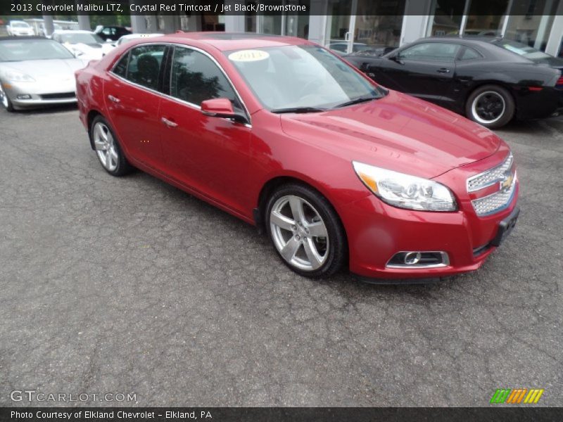 Crystal Red Tintcoat / Jet Black/Brownstone 2013 Chevrolet Malibu LTZ