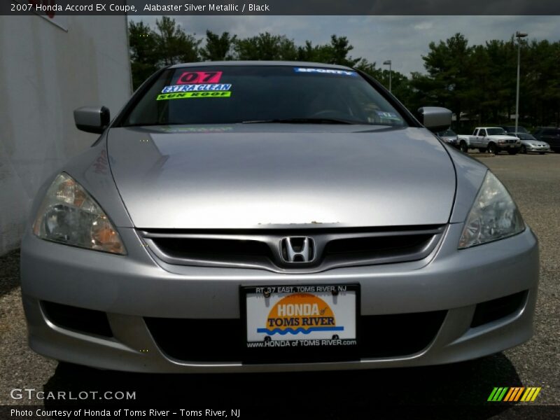 Alabaster Silver Metallic / Black 2007 Honda Accord EX Coupe