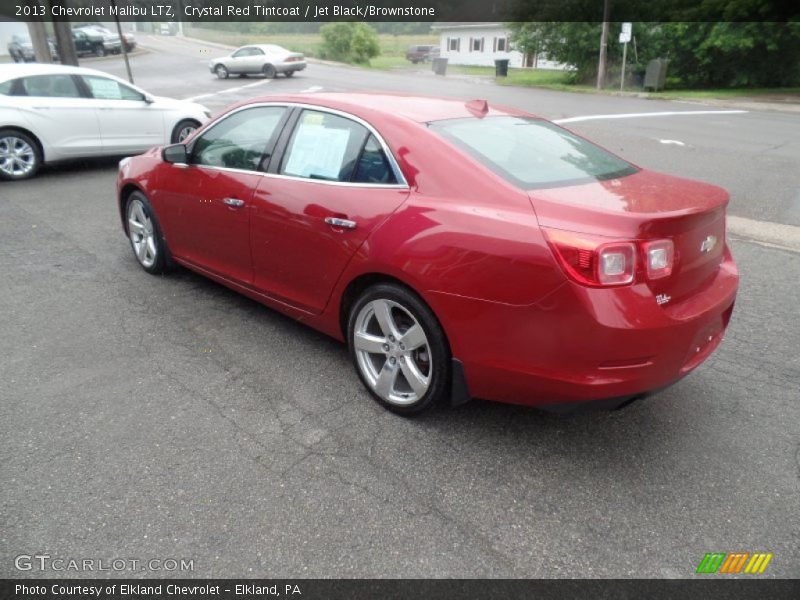 Crystal Red Tintcoat / Jet Black/Brownstone 2013 Chevrolet Malibu LTZ