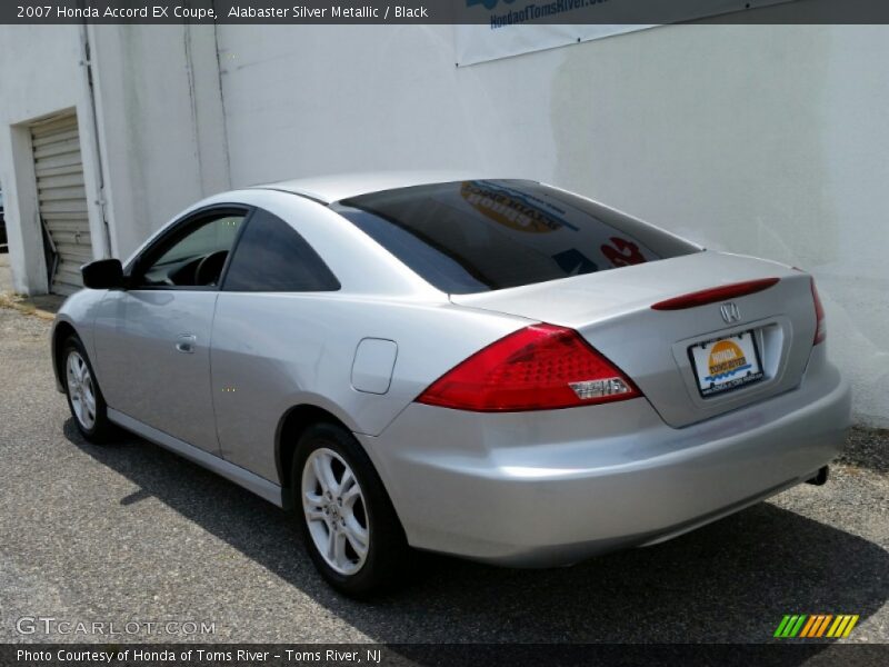 Alabaster Silver Metallic / Black 2007 Honda Accord EX Coupe