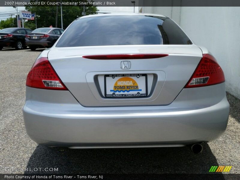 Alabaster Silver Metallic / Black 2007 Honda Accord EX Coupe