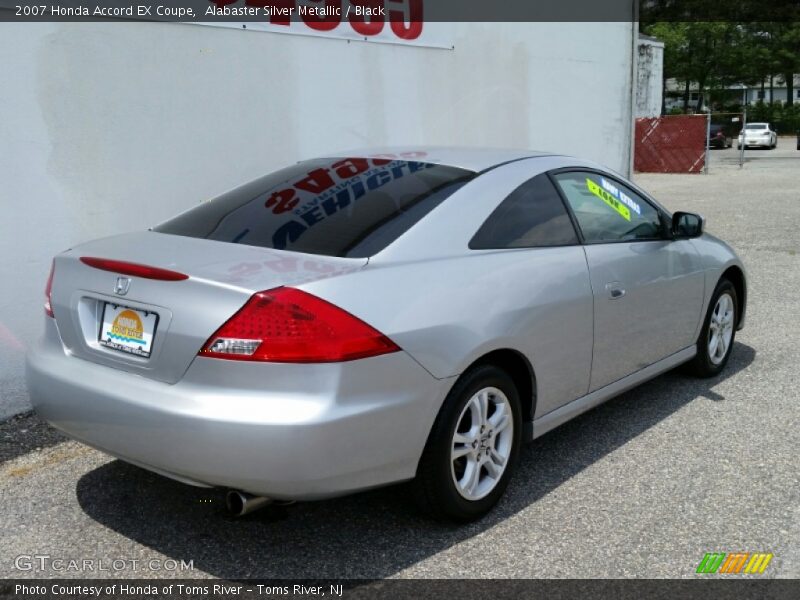 Alabaster Silver Metallic / Black 2007 Honda Accord EX Coupe