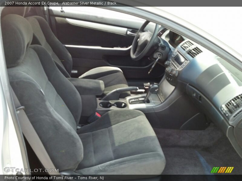 Alabaster Silver Metallic / Black 2007 Honda Accord EX Coupe