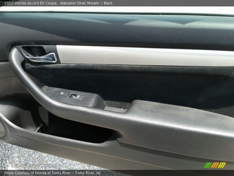 Alabaster Silver Metallic / Black 2007 Honda Accord EX Coupe