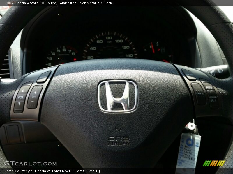 Alabaster Silver Metallic / Black 2007 Honda Accord EX Coupe