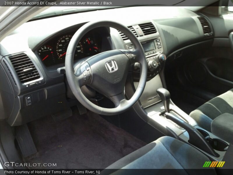 Alabaster Silver Metallic / Black 2007 Honda Accord EX Coupe