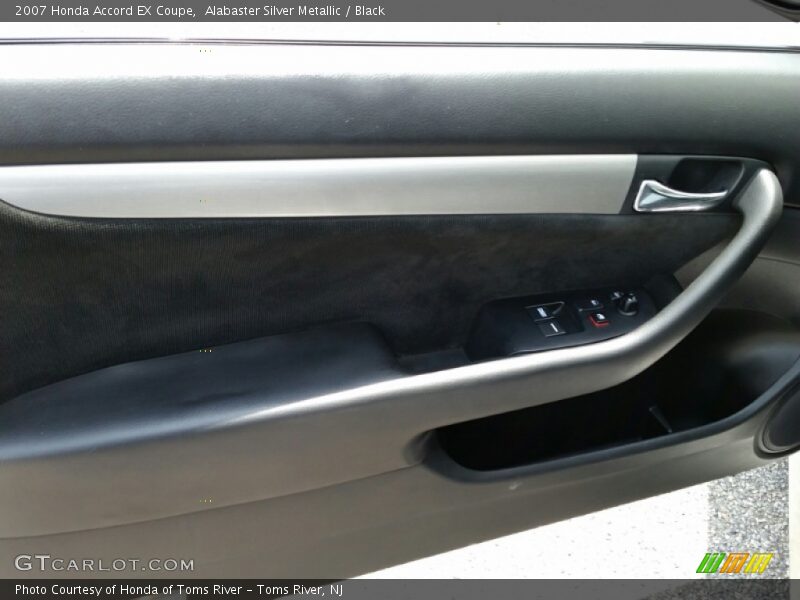 Alabaster Silver Metallic / Black 2007 Honda Accord EX Coupe