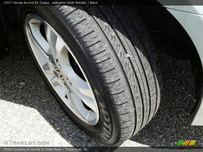 Alabaster Silver Metallic / Black 2007 Honda Accord EX Coupe