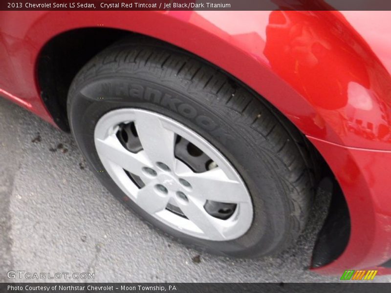 Crystal Red Tintcoat / Jet Black/Dark Titanium 2013 Chevrolet Sonic LS Sedan
