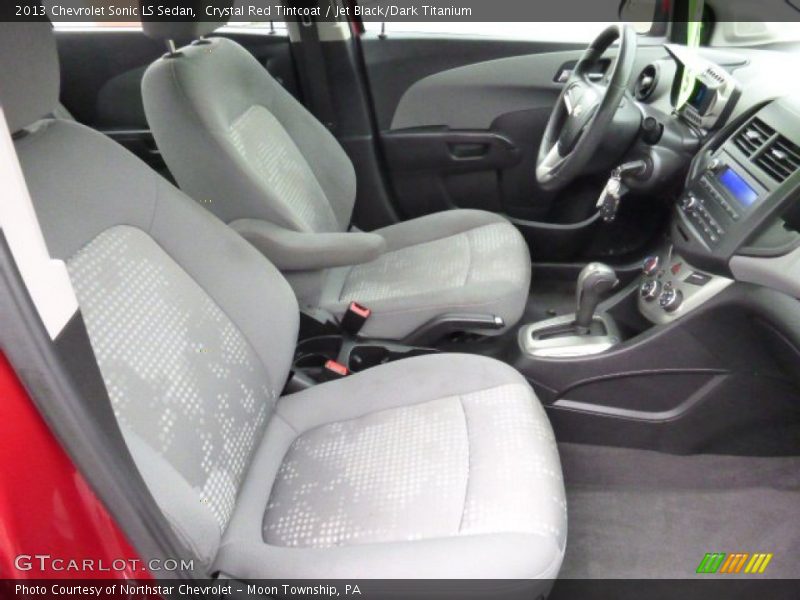 Crystal Red Tintcoat / Jet Black/Dark Titanium 2013 Chevrolet Sonic LS Sedan