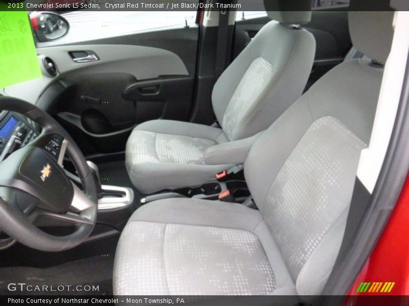 Crystal Red Tintcoat / Jet Black/Dark Titanium 2013 Chevrolet Sonic LS Sedan