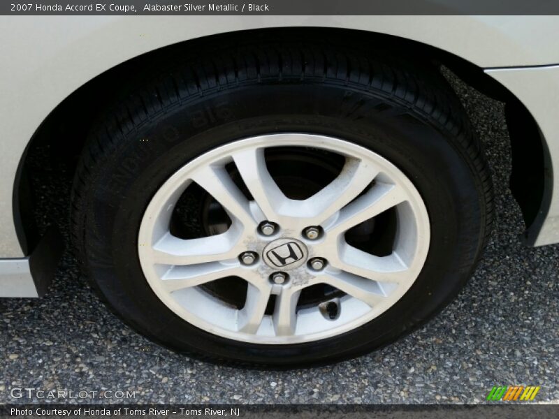 Alabaster Silver Metallic / Black 2007 Honda Accord EX Coupe