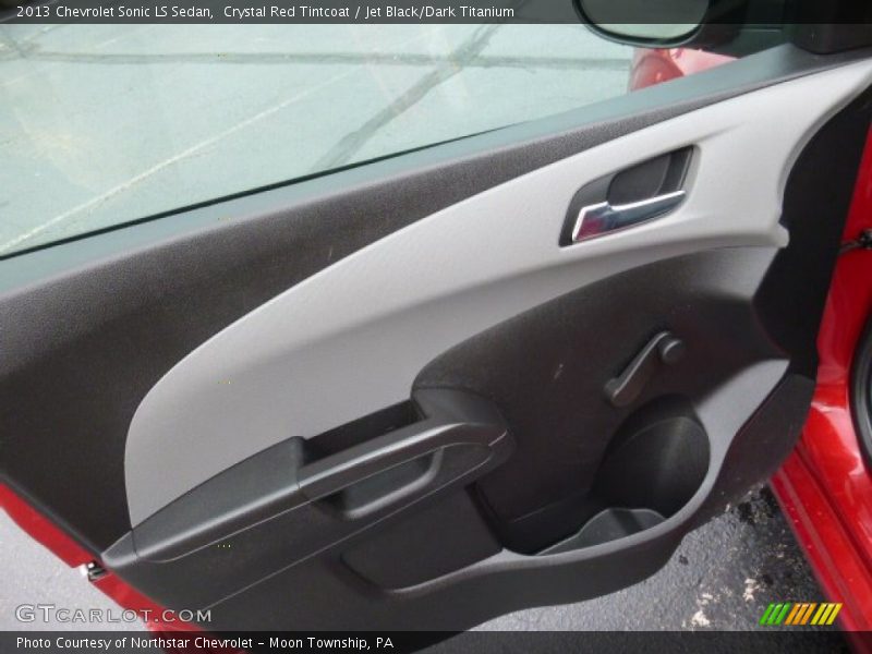 Crystal Red Tintcoat / Jet Black/Dark Titanium 2013 Chevrolet Sonic LS Sedan