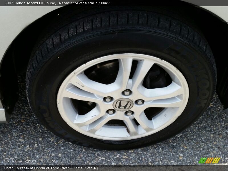 Alabaster Silver Metallic / Black 2007 Honda Accord EX Coupe
