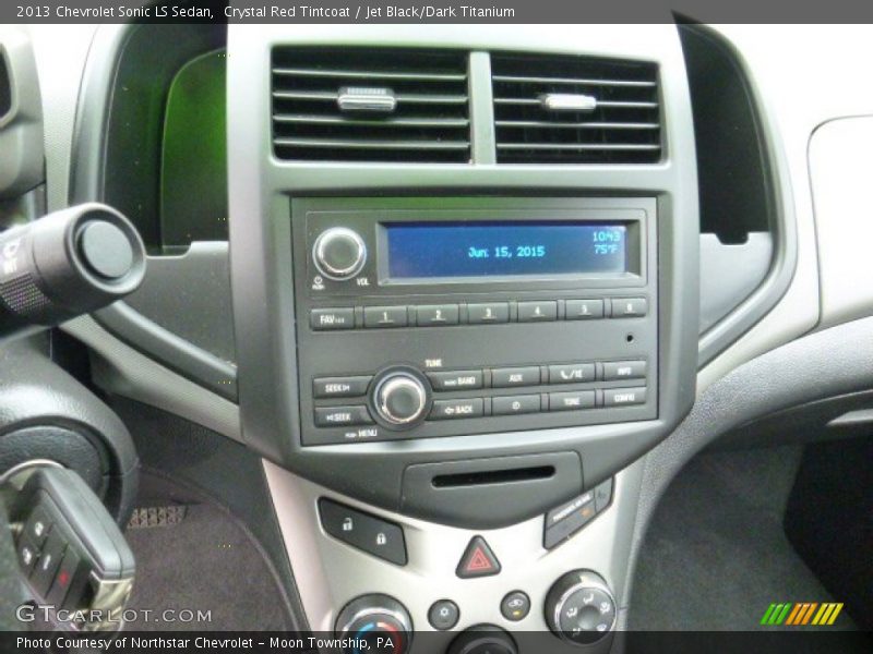 Crystal Red Tintcoat / Jet Black/Dark Titanium 2013 Chevrolet Sonic LS Sedan