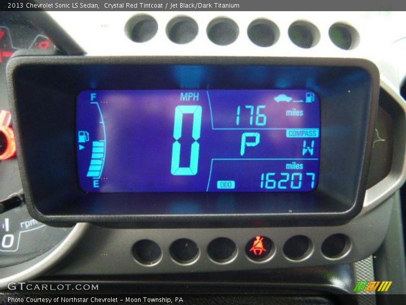 Crystal Red Tintcoat / Jet Black/Dark Titanium 2013 Chevrolet Sonic LS Sedan
