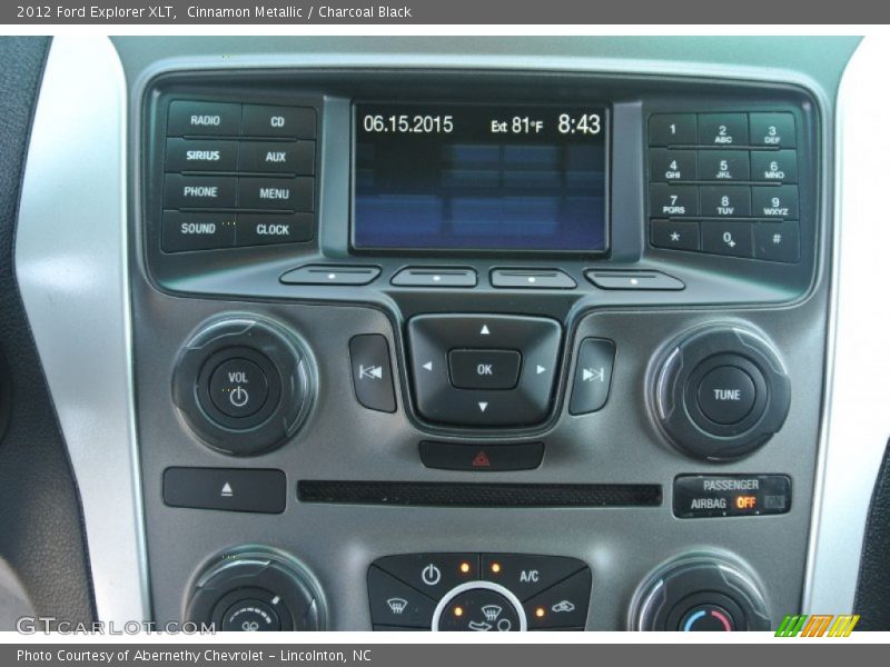 Cinnamon Metallic / Charcoal Black 2012 Ford Explorer XLT