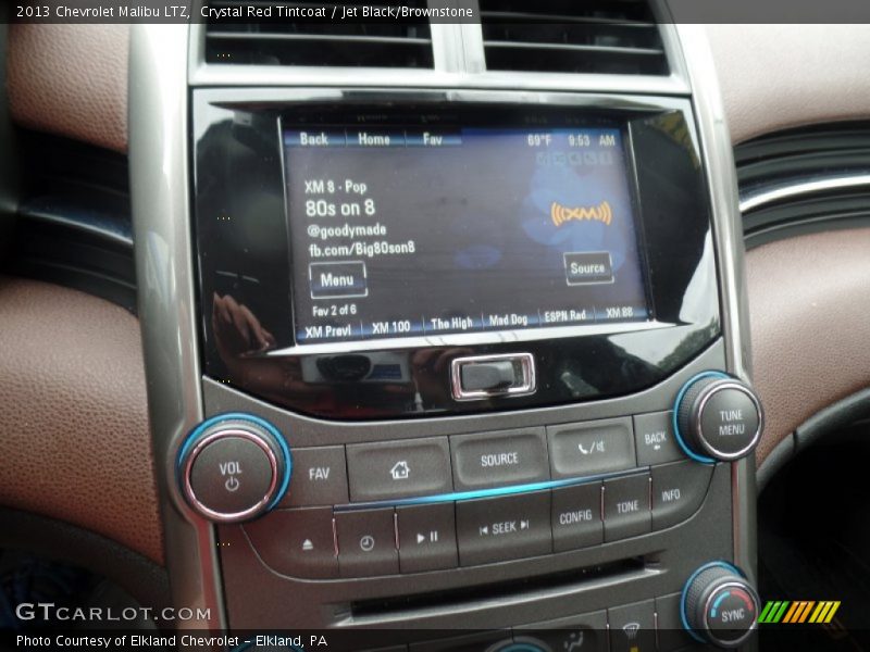 Crystal Red Tintcoat / Jet Black/Brownstone 2013 Chevrolet Malibu LTZ