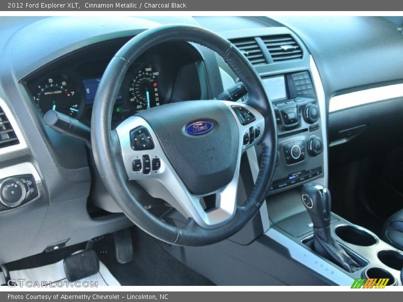 Cinnamon Metallic / Charcoal Black 2012 Ford Explorer XLT