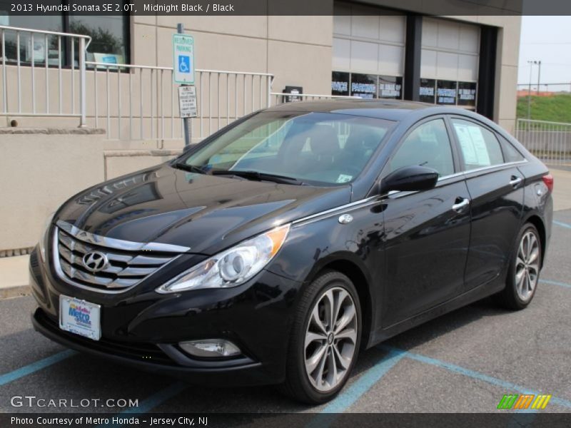 Midnight Black / Black 2013 Hyundai Sonata SE 2.0T