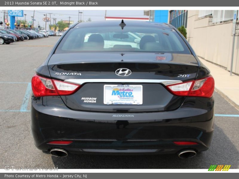 Midnight Black / Black 2013 Hyundai Sonata SE 2.0T