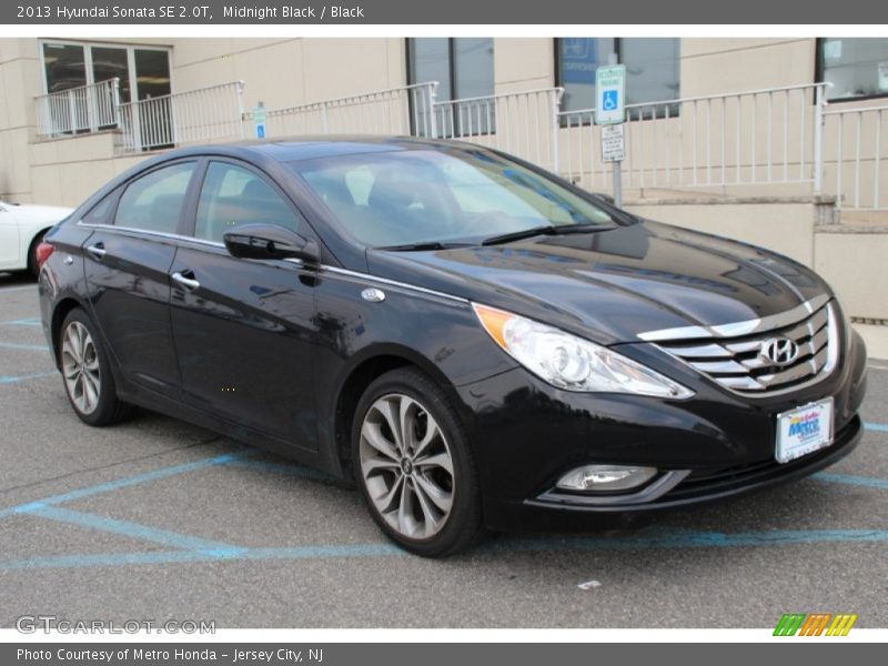 Midnight Black / Black 2013 Hyundai Sonata SE 2.0T