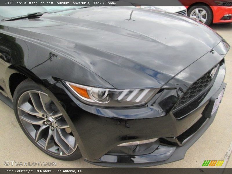 Black / Ebony 2015 Ford Mustang EcoBoost Premium Convertible