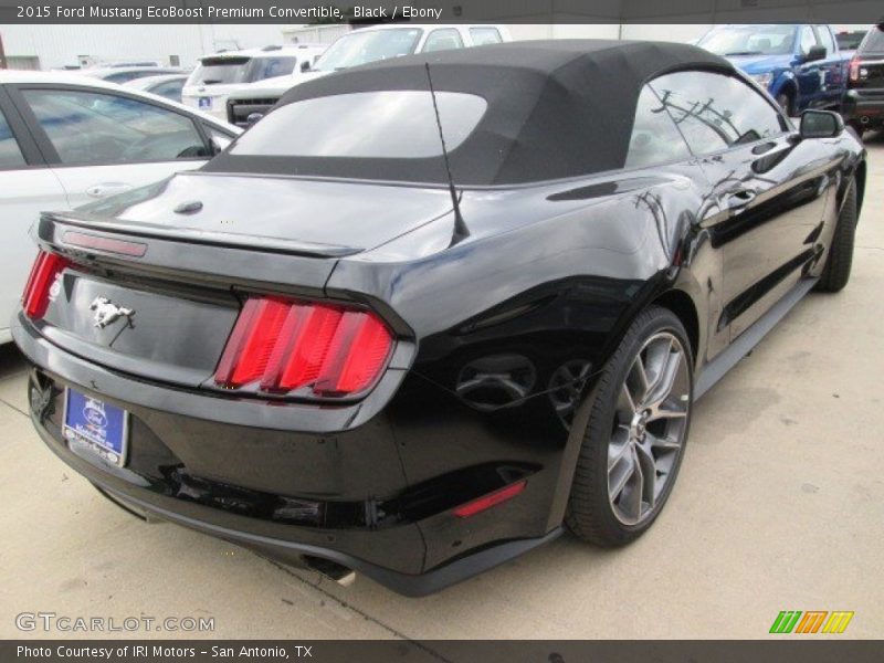 Black / Ebony 2015 Ford Mustang EcoBoost Premium Convertible