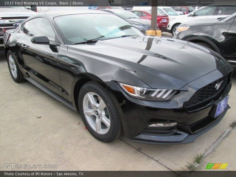 Black / Ebony 2015 Ford Mustang V6 Coupe