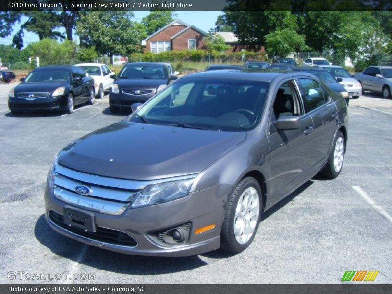 Sterling Grey Metallic / Medium Light Stone 2010 Ford Fusion SE