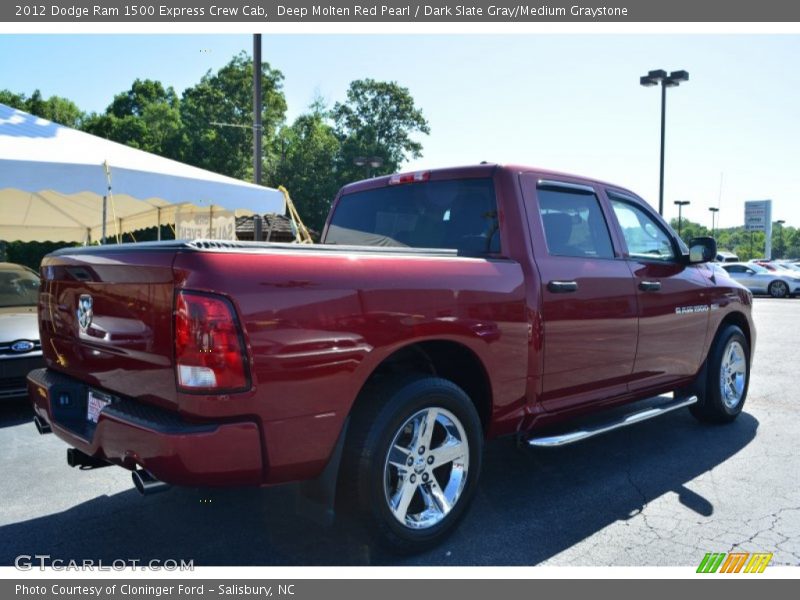 Deep Molten Red Pearl / Dark Slate Gray/Medium Graystone 2012 Dodge Ram 1500 Express Crew Cab