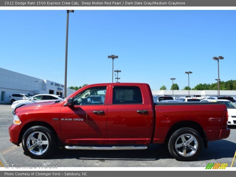 Deep Molten Red Pearl / Dark Slate Gray/Medium Graystone 2012 Dodge Ram 1500 Express Crew Cab