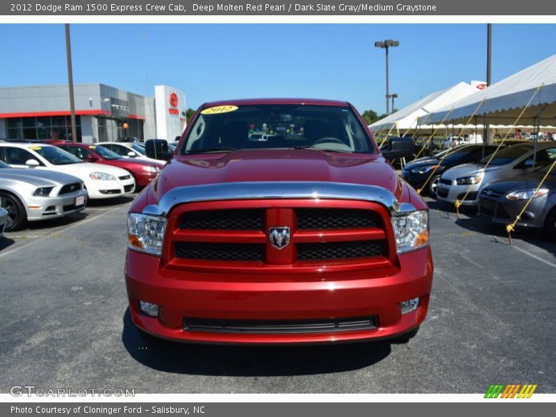Deep Molten Red Pearl / Dark Slate Gray/Medium Graystone 2012 Dodge Ram 1500 Express Crew Cab