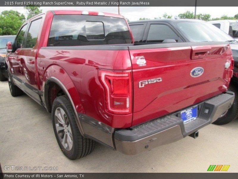 Ruby Red Metallic / King Ranch Java/Mesa 2015 Ford F150 King Ranch SuperCrew