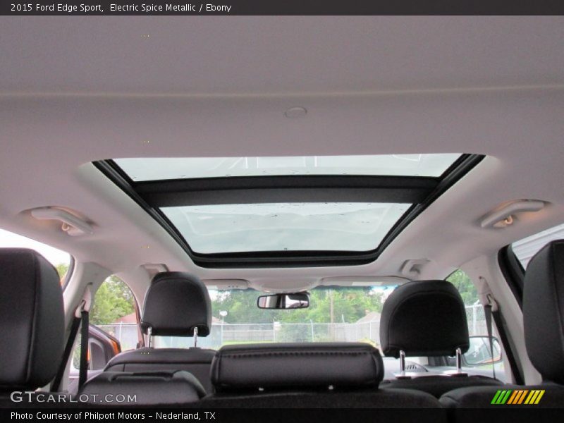 Sunroof of 2015 Edge Sport