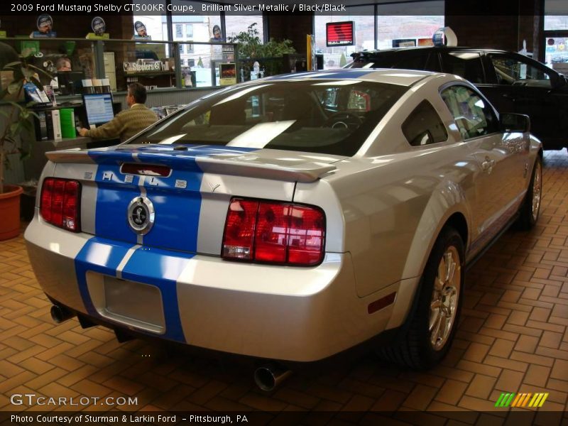 Brilliant Silver Metallic / Black/Black 2009 Ford Mustang Shelby GT500KR Coupe