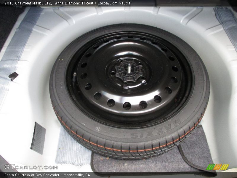 White Diamond Tricoat / Cocoa/Light Neutral 2013 Chevrolet Malibu LTZ