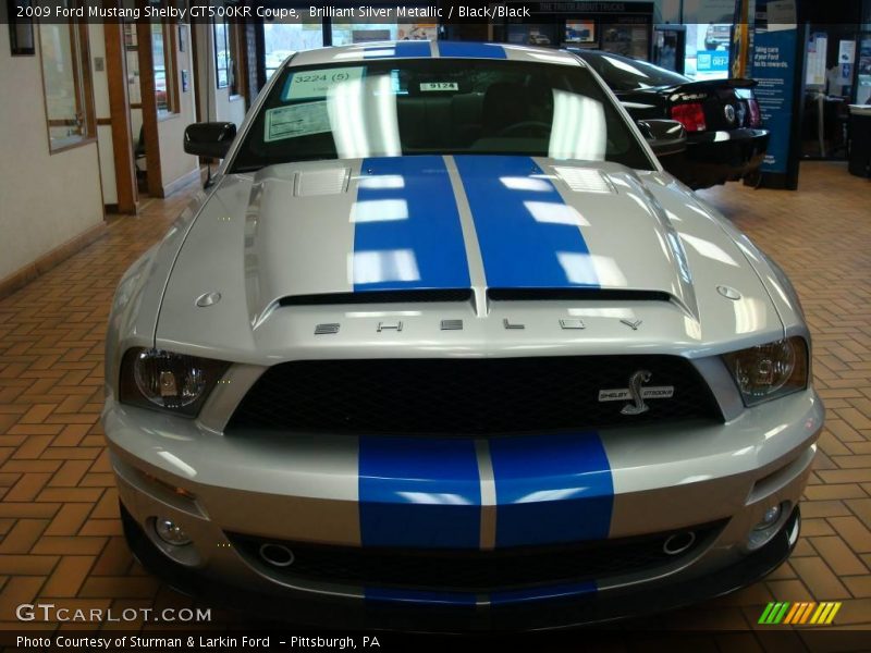Brilliant Silver Metallic / Black/Black 2009 Ford Mustang Shelby GT500KR Coupe