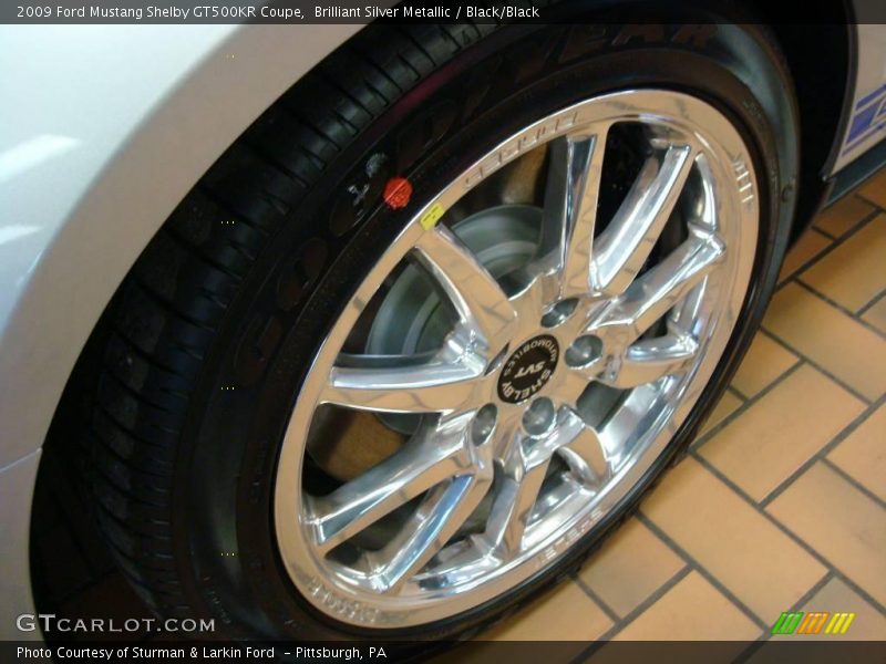Brilliant Silver Metallic / Black/Black 2009 Ford Mustang Shelby GT500KR Coupe