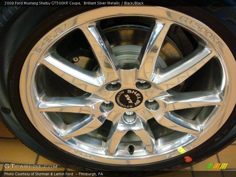 Brilliant Silver Metallic / Black/Black 2009 Ford Mustang Shelby GT500KR Coupe