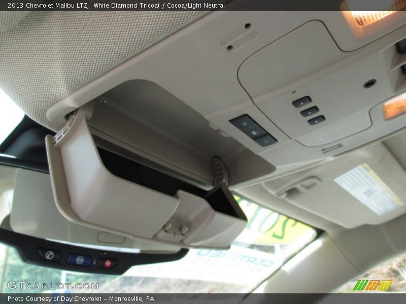 White Diamond Tricoat / Cocoa/Light Neutral 2013 Chevrolet Malibu LTZ