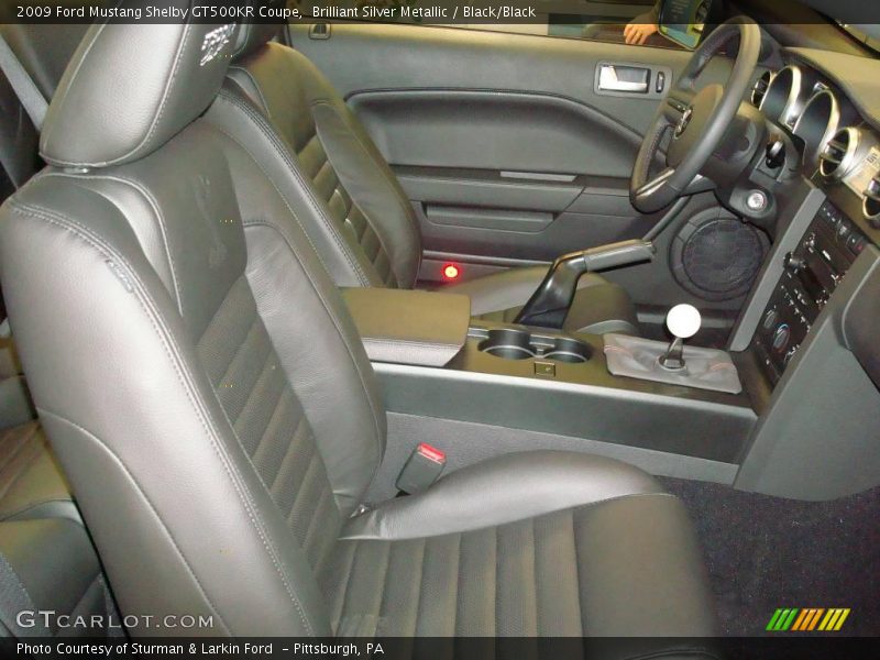 Brilliant Silver Metallic / Black/Black 2009 Ford Mustang Shelby GT500KR Coupe