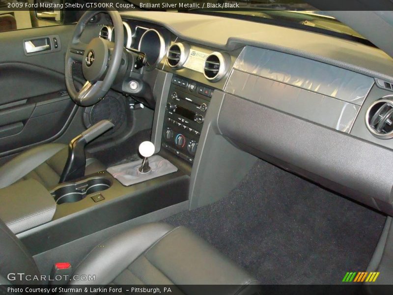 Brilliant Silver Metallic / Black/Black 2009 Ford Mustang Shelby GT500KR Coupe