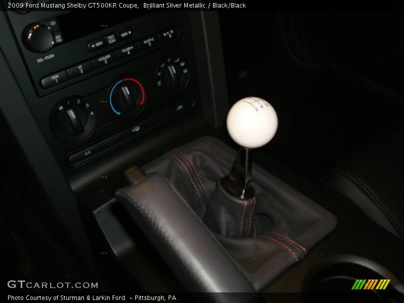 Brilliant Silver Metallic / Black/Black 2009 Ford Mustang Shelby GT500KR Coupe