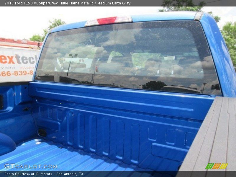 Blue Flame Metallic / Medium Earth Gray 2015 Ford F150 XL SuperCrew